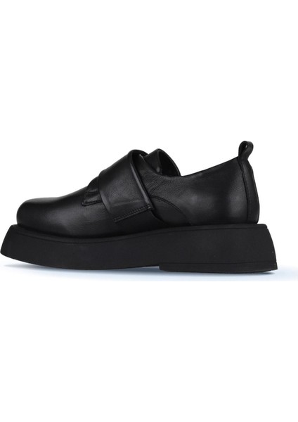 Siyah Deri Kadın Klasik Ayakkabı 01WZ6404 fırsatları