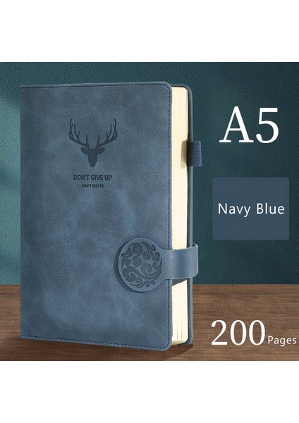A5 200 Sayfa A5 A4 A5 Günlük Defteri 200 Sayfa Retro Planlayıcısı Ofis Çalışması Iş Not Defteri Yumuşak Deri Günlüğü Not Defteri Okul Malzemeleri Kırtasiye (Yurt Dışından)