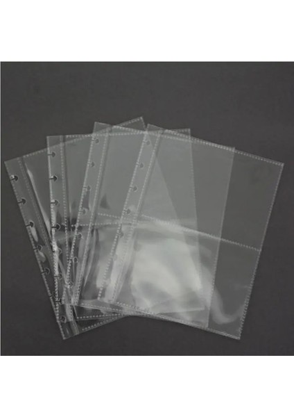 A6 3 Izgara 10 Sayfa 10 Adet A5 A6 Transpant Dolum Saklama Çantası 6 Delikli Ciltli Defter Aksesuarı Pvc Fotoğraf Albümü Çanta Etiket Organizatör Sabit (Yurt Dışından) modelleri