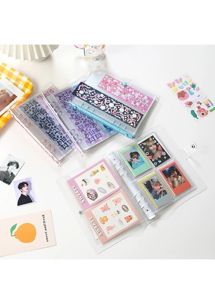 A6 3 Izgara 10 Sayfa 10 Adet A5 A6 Transpant Dolum Saklama Çantası 6 Delikli Ciltli Defter Aksesuarı Pvc Fotoğraf Albümü Çanta Etiket Organizatör Sabit (Yurt Dışından) fırsatları