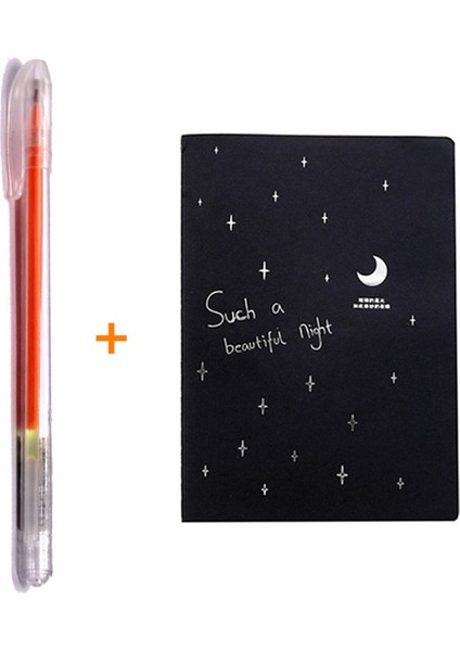 Turuncu Siyah Kağıt Defter Graffiti Eskiz Defteri Günlüğü Boyama Not Defteri Çizim Ofis Okul Kırtasiye Hediyeler (Yurt Dışından)