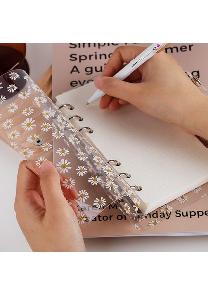 Finansal A7 2023 Transparendaisy Dizüstü Planlayıcısı Organizatör Bağlayıcı Kitaplar Dergisi Eskiz Defteri Aksesuarları Günlüğü Ofis Malzemeleri Dizüstü A5 A6 (Yurt Dışından) indirimleri