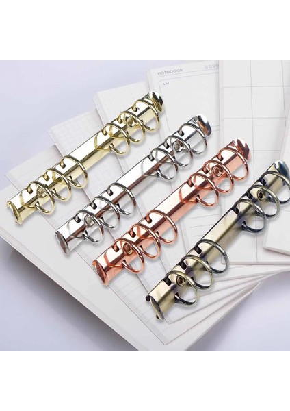 Altın Kişisel 25 mm Metal Spiral Halkalar Bağlayıcı Klip 2 Çift Vidalı Günlüğü Dizüstü Planlayıcısı A5 A6 Persoanl A7 Bağlayıcı Klip Dosya Klasörü (Yurt Dışından) fırsatları