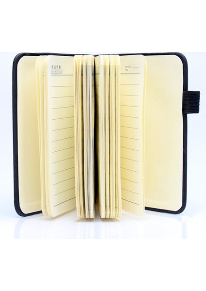 Kırmızı A7 Mini Dizüstü Elastik Kayış Günlüğü Cep Kitabı Kalın Deri Defter Retro Üniversite Öğrencileri El Yazısı Kelime Kitabı Not Defterleri (Yurt Dışından)