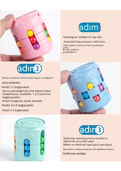 Dekompresyon Yaratıcı Top Rubik Küpü Fidget Spinner Oyuncak Olabilir (Yurt Dışından)