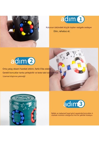 Yeni Kutu Rubik Küpü Parmak Ucuyla Dönen Top Oyuncağı (Yurt Dışından) fırsatları