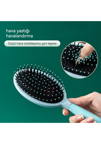 Kadın Çok Fonksiyonlu Hava Yastığı Masajı Kafa Derisi Meridyen Sevimli Karikatür Tarak (Yurt Dışından)