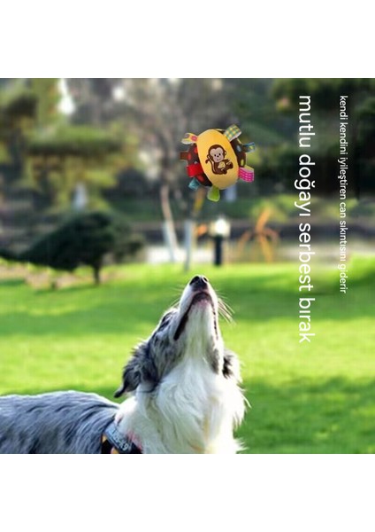 Köpek Yavrusu Can Sıkıntısı Giderici Halka Çıngırak Interaktif Peluş Oyuncak Bez Top (Yurt Dışından)