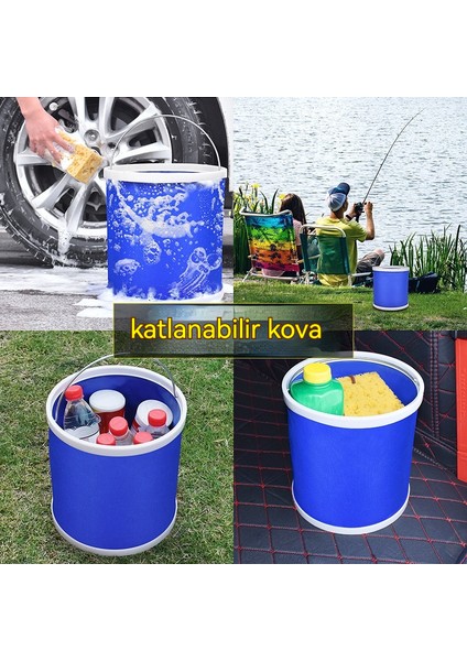 Çok Fonksiyonlu Taşınabilir Katlanabilir Kova Oxford Kumaş El Açık Araba Ev (Yurt Dışından)