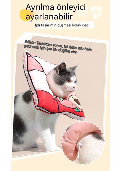 Kedi ve Köpek Lisa Beyaz Halkalı Yalama Önleyici ve Isırma Yaka Başlığı Suya Dayanıklı (Yurt Dışından) modelleri