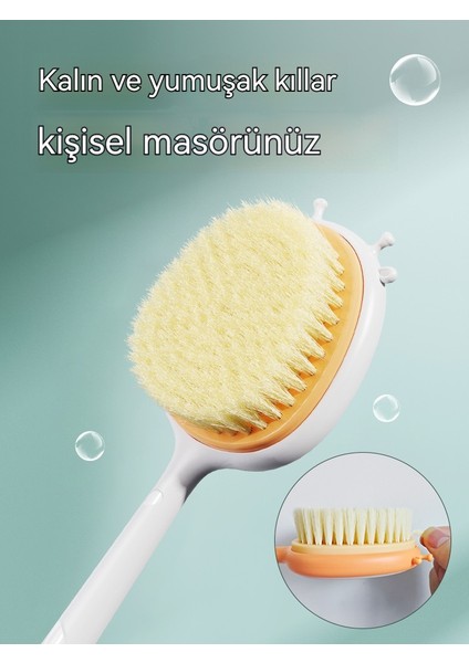 Uzun Saplı, Yumuşak Kıllı Banyo ve Duş Fırçası (Yurt Dışından)