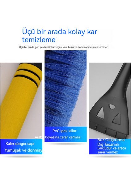 Araba Üçü Bir Arada Kar Temizleme Küreği Aracı (Yurt Dışından)