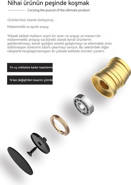 Stres Giderici Oyuncak Masaüstü Dönen Altın Para Üstü (Yurt Dışından)