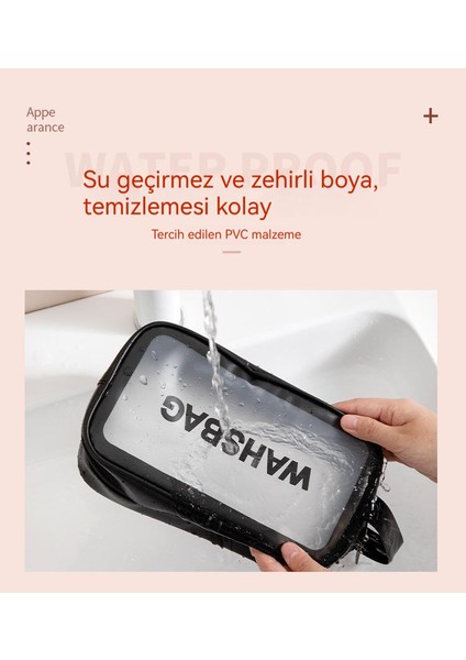 Pu Su Geçirmez Taşınabilir Şeffaf Saklama Çantası (Yurt Dışından) fiyatları