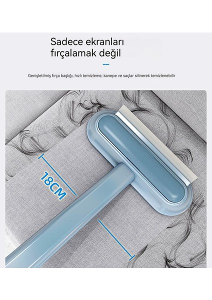 Çıkarılmaz ve Yıkanabilir Elek Camı Çift Taraflı Islak ve Kuru Temizleme File Fırçası (Yurt Dışından)