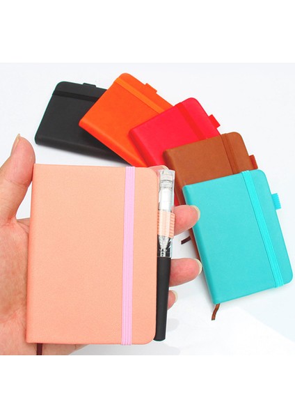 Floresan Yeşil A7 Mini Dizüstü Taşınabilir Cep Not Defteri Pu Kapak Günlüğü Kitap El Yazısı Kelime Kitabı Bloknot Ofis Öğrenci Okul Kırtasiye (Yurt Dışından)