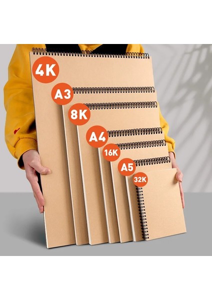 16K-SOL 160GSM Eskiz Defteri Çizim Dizüstü A4 Boyama Kitapları Işaretleyiciler Öğrenciler Için Estetik Suluboya Kağıt Not Defteri Okul Malzemeleri (Yurt Dışından) fırsatları