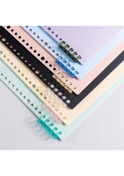 Klipsli Mavi A4 A4 B5 A5 4 Adet Dıy Gevşek Yaprak Defter Dolum Spiral Kapak Dizin Kağıdı Iç Sayfalar Günlük Planlayıcı Çizgi Izgara Boş Gündem (Yurt Dışından)