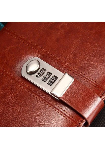 G 9 Çeşit Deri Şifreli Defter Kilitli Büyük Boy 21.8CMX17.8CM Yazma Pedleri Kilitlenebilir Not Defteri Günlüğü Hediye Kalemli (Yurt Dışından) fırsatları