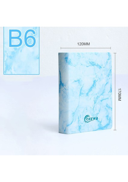 Mavi Taş Deseni Boş Büyük Süper Kalın 720 Sayfa Çizgili Defter B6/a5 Günlük Defter Yaşam Kayıtları 1-2 Yıl Için En Iyi Yazma Anti-Basınçlı Kitap Defter (Yurt Dışından)