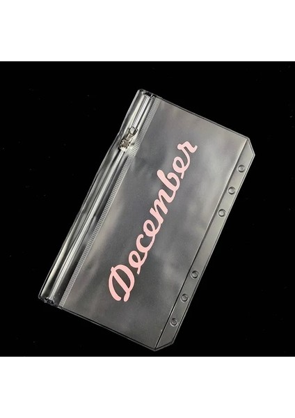 Aralık A5 A5/a6 Ay Nakit Planlayıcısı Bağlayıcı Cepler Pvc Gevşek Yaprak Çanta Fermuarlı Klasörler 6 Halkalı Defter Bağlayıcı Kılıfı Belge Dosyalama Çantaları (Yurt Dışından)