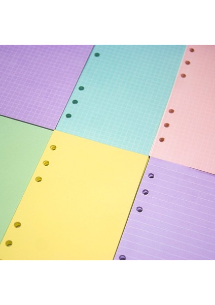 Kahverengi A5 40 Yaprak Kawaii A5 A6 Gevşek Yaprak Defter Dolum Spiral Bağlayıcı Dizin Kağıdı Iç Sayfalar Günlük Planlayıcı Çizgi Izgara Boş Gündem (Yurt Dışından) modelleri