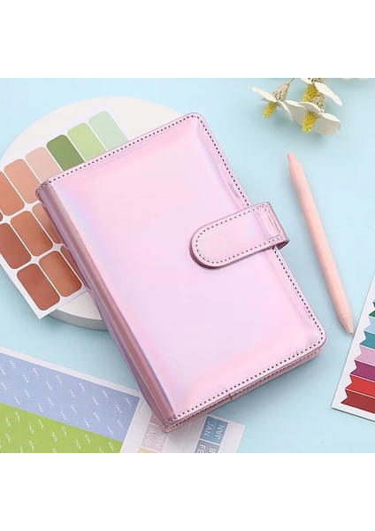 Pembe A6 Pu Deri Bütçe Bağlayıcı Defter Nakit Zarflar Sistemi Seti Bağlayıcı Cepler Para Bütçe Tasarrufu Fatura Organizatör (Yurt Dışından)