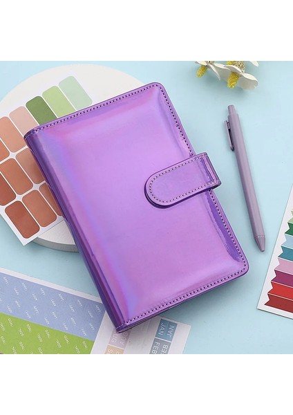 Pembe A6 Pu Deri Bütçe Bağlayıcı Defter Nakit Zarflar Sistemi Seti Bağlayıcı Cepler Para Bütçe Tasarrufu Fatura Organizatör (Yurt Dışından)