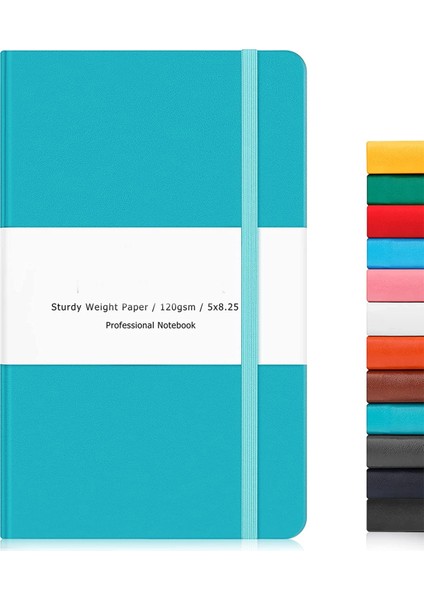 Noktalı Sarı A5 Defter Dergisi Sert Kapak, Çizgili/boş/noktalı Ince Iç Cepli Premium Kalın Kağıt, Günlük Yazmak Için Suni Deri (Yurt Dışından)