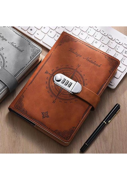 A3 A5 A5RETRO Şifre Defter Kilitli Dergisi Kalınlaşmak Basit Öğrenci Not Defteri El Kitabı Gezginler Kırtasiye Ofis Okul Malzemeleri (Yurt Dışından)