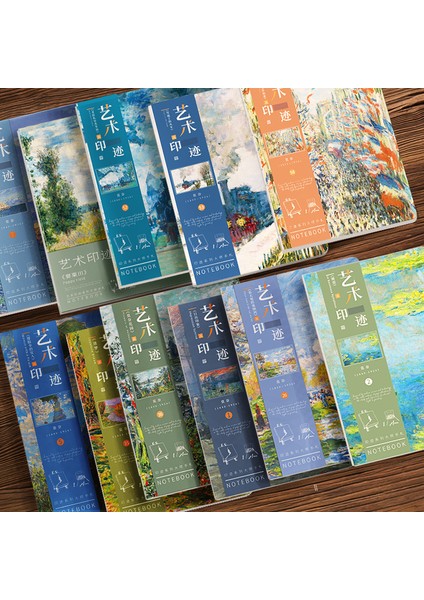W A5 A5 Estetik Defter Monet Van Gogh Tarafından Ünlü Resim Boş Içinde Dergiler Günlüğü Planlayıcısı Ofis Okul Malzemeleri (Yurt Dışından)