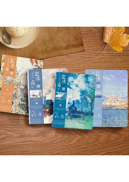 W A5 A5 Estetik Defter Monet Van Gogh Tarafından Ünlü Resim Boş Içinde Dergiler Günlüğü Planlayıcısı Ofis Okul Malzemeleri (Yurt Dışından)