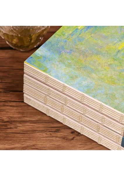 W A5 A5 Estetik Defter Monet Van Gogh Tarafından Ünlü Resim Boş Içinde Dergiler Günlüğü Planlayıcısı Ofis Okul Malzemeleri (Yurt Dışından)