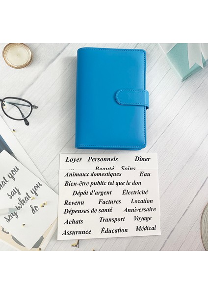 Macaron Mor A6 A6 Bütçe Çalışma Kitabı Pu Deri Fransa Planlayıcısı Organizatör 8 Fermuarlı Cepler 12 Adet Bütçe Sayfaları 2 Adet Fransız Alfabesi Çıkartmalar (Yurt Dışından) fırsatları