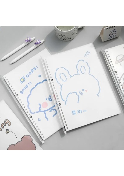 B2 B5 B5 Karikatür Spiral Gevşek Yapraklı Defter Bağlayıcı 30 Sayfa Kawaii Not Defteri Günlüğü Planlayıcısı Dergisi Doldurulabilir Defter Kapaklı Defter (Yurt Dışından) modelleri