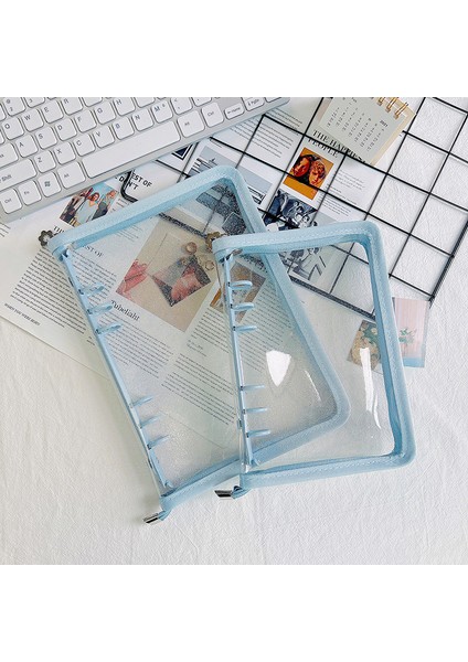 Donanma A6 A5 A6 Fermuar Bağlayıcı Fotoğraf Kartı Koleksiyonu Kitap Kartpostal Organizatör Günlüğü Dizüstü Okul Kırtasiye (Yurt Dışından) fırsatları