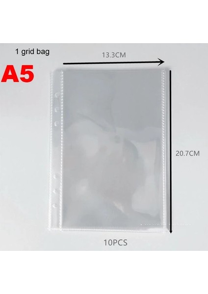 A5 1 Izgara 10 Adet Çanta A6 A5 A6 Glitter Pul Bağlayıcı Fotocard Kitap Toplama Gevşek Yaprak Bağlayıcı Defter Kapağı Öğrenci Kırtasiye Planlayıcısı Kpop Albümü (Yurt Dışından)