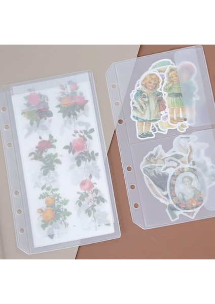 Düz Çanta A4 A4 B5 A5 A6 Etiket Gevşek Yaprak Saklama Çantası Sınıflandırma Etiket Pvc Depolama Kitap Etiket Bandı Dizüstü Bilgisayar Aksesuar Çantası (Yurt Dışından)