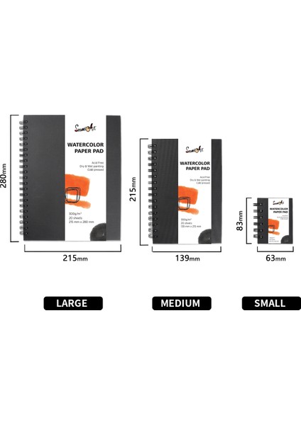 83MM x 63MM Seamiart 12 Sayfalık 230GSM Mini Suluboya Eskiz Defteri Çizim Defterleri Okul Acemi Suluboya Resim Sanat Malzemeleri (Yurt Dışından) fiyatları