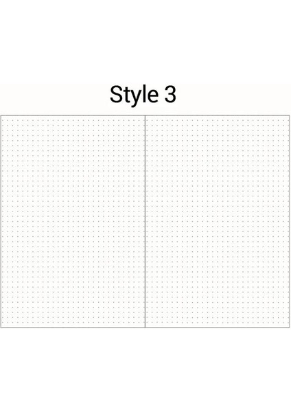 Style3 A6 A5 A6 Gevşek Yaprak Defter Dolum Spiral Ciltleyici Iç Sayfa Günlüğü Haftalık Aylık Planlayıcı Yapılacaklar Listesi Çizgi Nokta Izgara Iç Kağıt (Yurt Dışından)