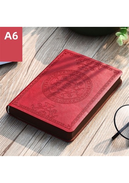 Bir 2022 Yeni Taşınabilir Vintage Desen Pu Deri Defter Günlüğü Not Defteri Kırtasiye Hediye (Yurt Dışından)