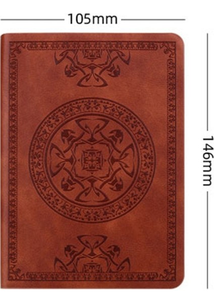Bir 2022 Yeni Taşınabilir Vintage Desen Pu Deri Defter Günlüğü Not Defteri Kırtasiye Hediye (Yurt Dışından) modelleri