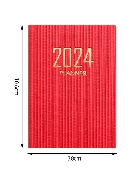 A7 Gündem 2024 Dizüstü Haftalık Planlayıcı Defterler Günlüğü Caderno Yapılacaklar Listesi Cep Not Defteri Diario Takvim Ofis Papelaria Not Defteri (Yurt Dışından)