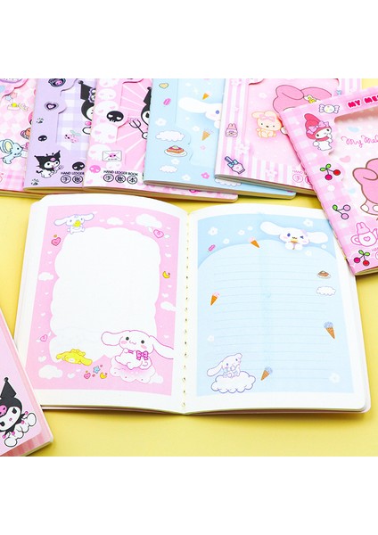 16 Adet Rastgele 4/16 Adet Sanrio Aile Karikatür Dizüstü Sevimli Melodi Kuromi Cinnamoroll Öğrencileri Renkli Sayfa Delikli Kapak Araba Hattı Dizüstü Bilgisayar (Yurt Dışından) fırsatları