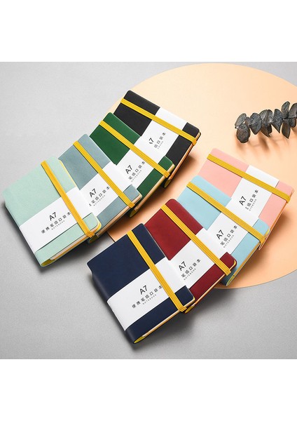 C A6 Büyük A6 A7 Mini Dizüstü Taşınabilir Cep Not Defteri Not Günlüğü Planlayıcısı Gündem Organizatör Sketchbook Ofis Okul Kırtasiye 100 Sayfa (Yurt Dışından)