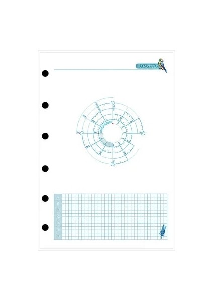 Zaman A6 45 Sayfa Kawaii A5 A6 A7 Gevşek Yaprak Defter Kağıdı Dolum Spiral Ciltleyici Dizin Iç Sayfalar Aylık Haftalık Günlük Planlayıcı Gündem (Yurt Dışından)