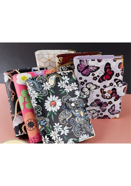 6pcszipbag A6 A6 Kelebek Acıbadem Kurabiyesi Renkli Pu Deri Dıy Bağlayıcı Defter Kapağı Günlüğü Gündem Planlayıcısı Kağıt Kapak Okul Kırtasiye (Yurt Dışından)