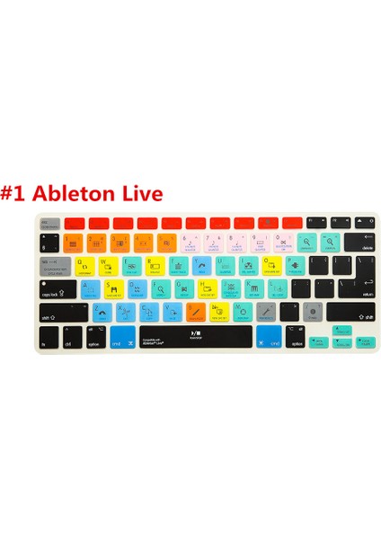Logic Pro x Hrh Ince Ableton Live Logic Pro x Avid Pro Araçları Kısayol Klavye Kapak Cilt Macbook Pro Hava Retina 13 15 17 A1369 A1466 (Yurt Dışından)