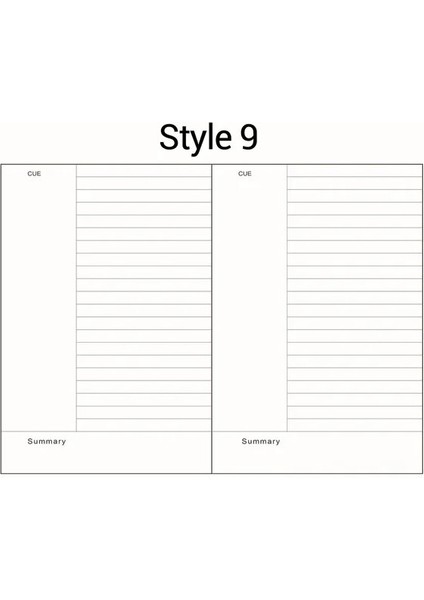 Style9 A5 A5 A6 Gevşek Yaprak Defter Dolum Spiral Ciltleyici Iç Sayfa Günlüğü Haftalık Aylık Planlayıcı Yapılacaklar Listesi Çizgi Nokta Izgara Iç Kağıt (Yurt Dışından)