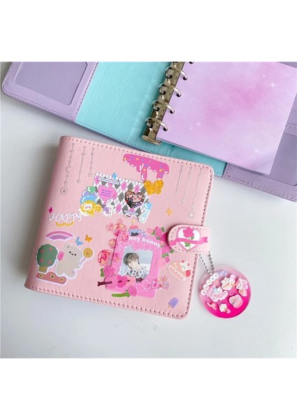 3 Tutun Kuşak A7 Kare Macaron Pembe Pu Deri Dıy Bağlayıcı Defter Kapağı Günlüğü Gündem Planlayıcısı Kağıt Kapağı Okul Kırtasiye (Yurt Dışından) modelleri